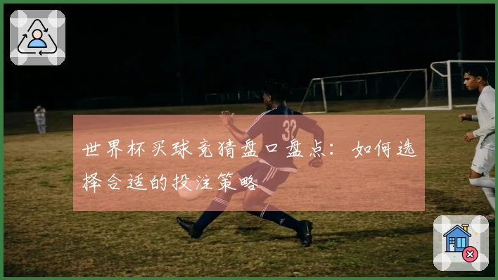 世界杯买球竞猜盘口盘点：如何选择合适的投注策略